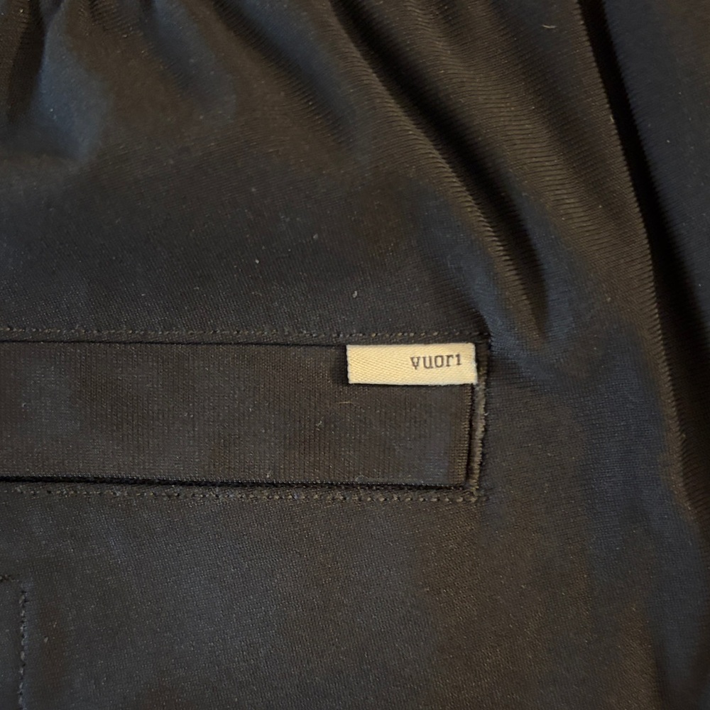 Men's Black Vuori Meta size L elastic waist pants - Picture 2 of 6